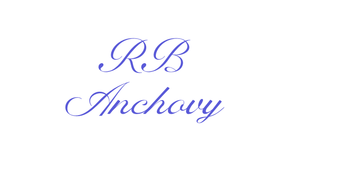 RB Anchovy Font