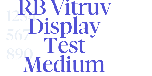 RB Vitruv Display Test Medium-font-download