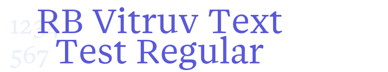 RB Vitruv Text Test Regular-related font
