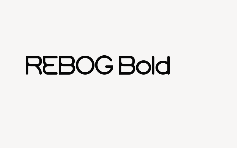 REBOG Bold Font