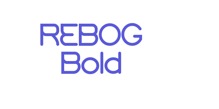 REBOG Bold Font