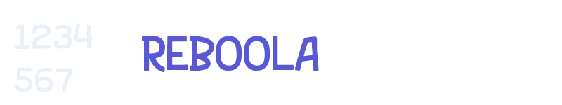 REBOOLA-related font