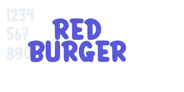 RED BURGER font free