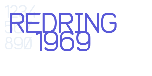 REDRING 1969 font free