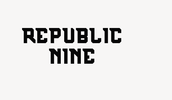 REPUBLIC NINE Font