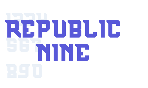 REPUBLIC NINE Font