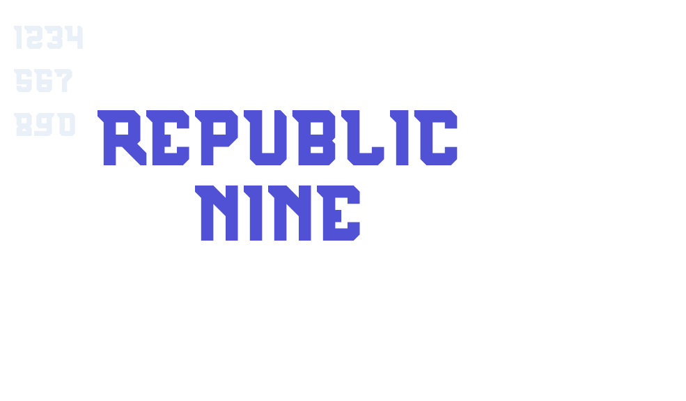 REPUBLIC NINE-font-download