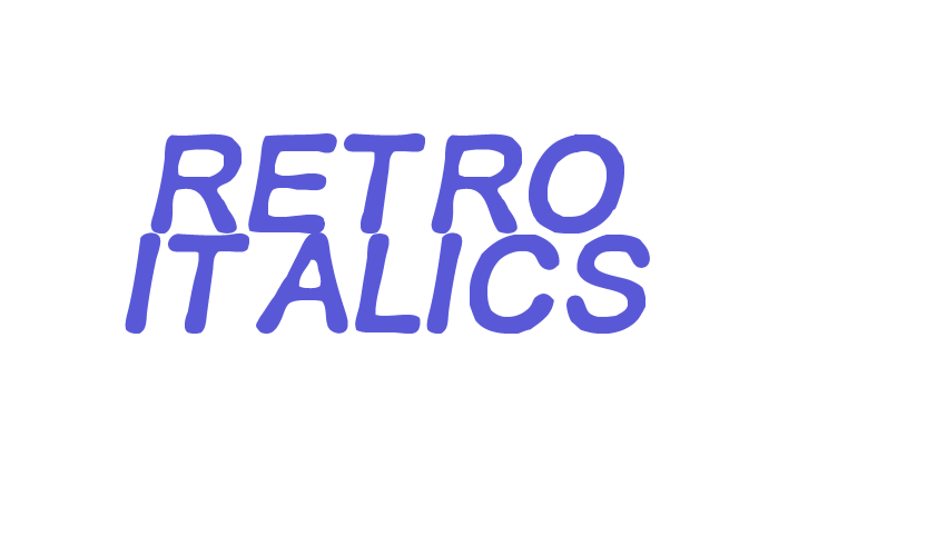 RETRO ITALICS Font Download