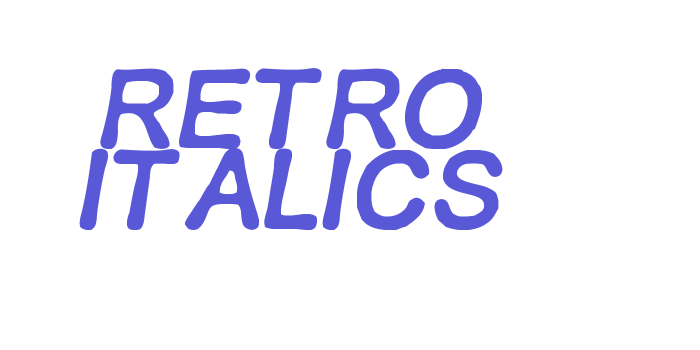 RETRO ITALICS Font Download