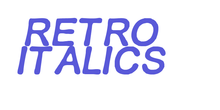 RETRO ITALICS Font