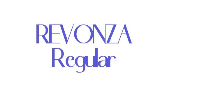 REVONZA Regular Font Download