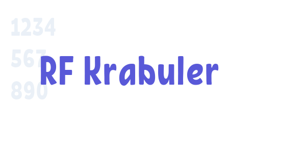 RF Krabuler font