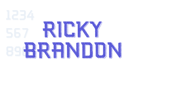 RICKY BRANDON font