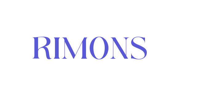 RIMONS Font