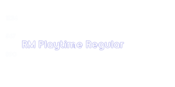 RM Playtime Regular font