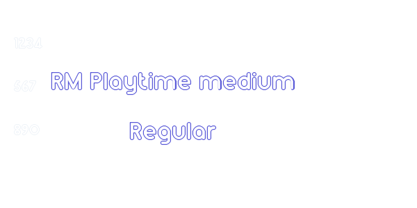 RM Playtime medium Regular font