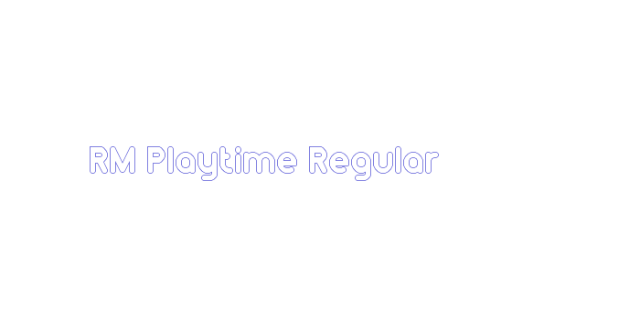 RM Playtime Regular Font Download