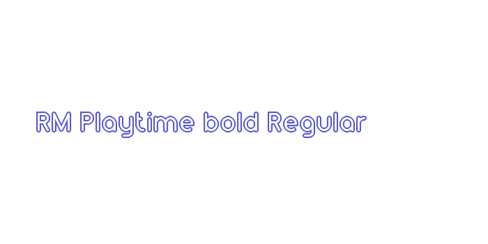 RM Playtime bold Regular Font Download