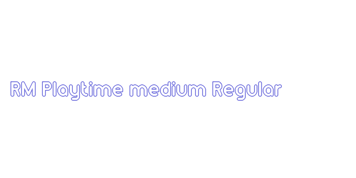 RM Playtime medium Regular Font Download