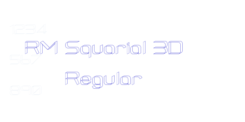 RM Squarial 3D Regular-font-download