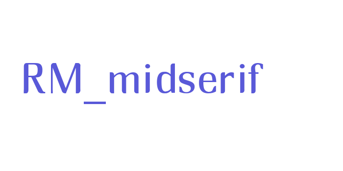 RM_midserif Font Download