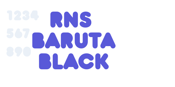 RNS  BARUTA BLACK font