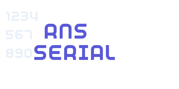 RNS  SERIAL font free