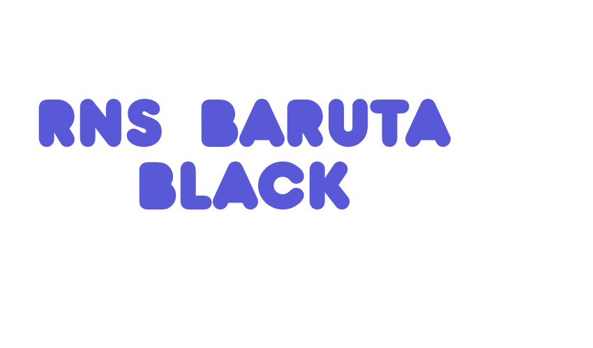 RNS  BARUTA BLACK Font