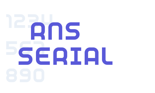 RNS  SERIAL Font Download