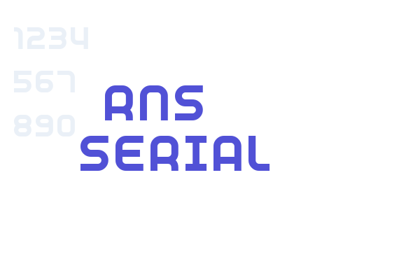 RNS  SERIAL Font Download