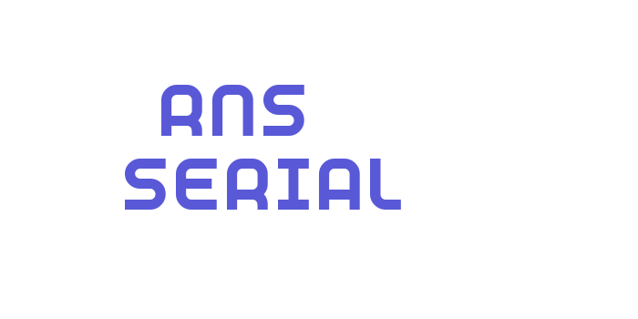 RNS  SERIAL Font Download