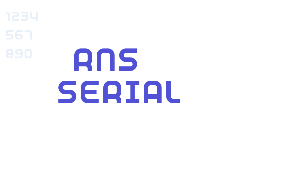 RNS  SERIAL-font-download