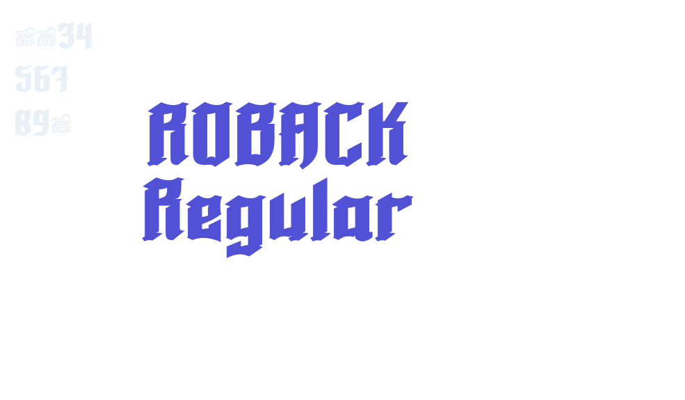 ROBACK Regular-font-download