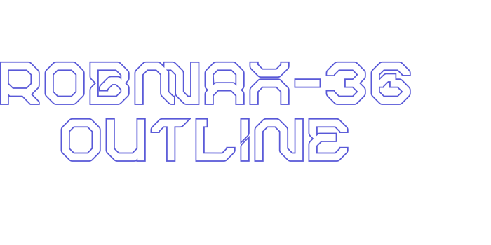 ROBMAX-36 Outline Font Download