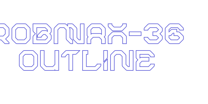 ROBMAX-36 Outline Font