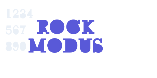 ROCK MODUS font free