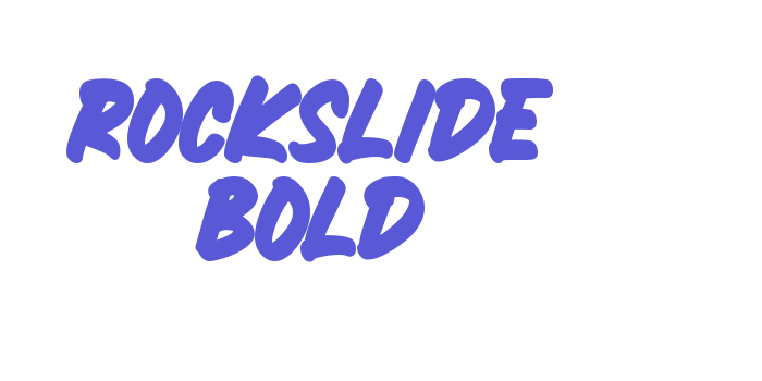 ROCKSLIDE BOLD Font