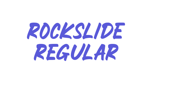 ROCKSLIDE Regular Font Download