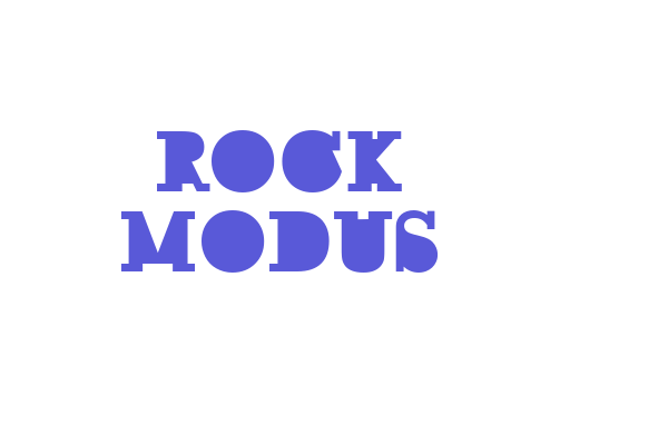 ROCK MODUS Font