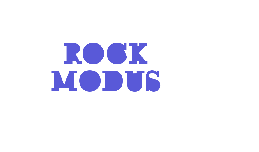 ROCK MODUS Font