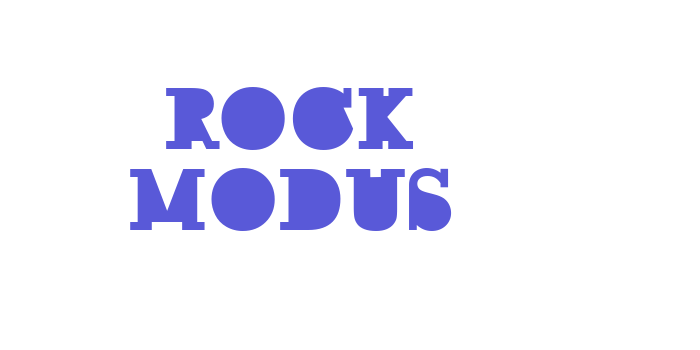 ROCK MODUS Font Download