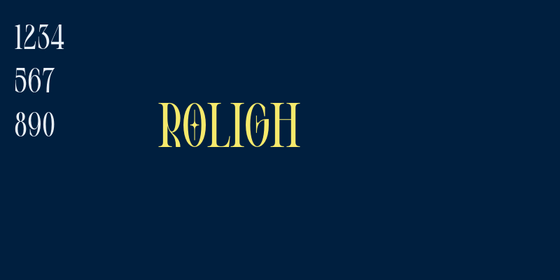 ROLIGH font free