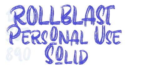 ROLLBLAST Personal Use Solid-font-download