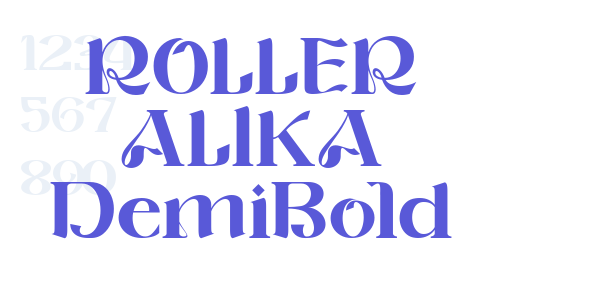 ROLLER ALIKA DemiBold font free