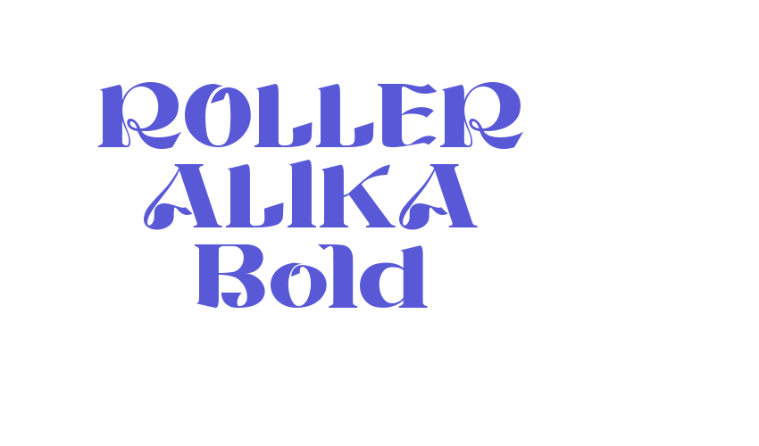 ROLLER ALIKA Bold Font