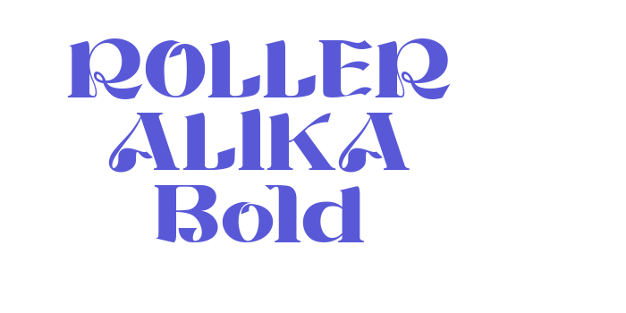 ROLLER ALIKA Bold Font Download