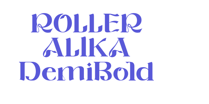 ROLLER ALIKA DemiBold Font Download