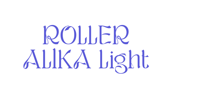 ROLLER ALIKA Light Font Download