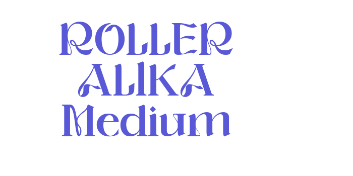 ROLLER ALIKA Medium Font Download