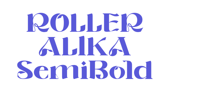 ROLLER ALIKA SemiBold Font Download